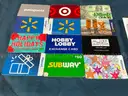 Lot of Retail Store &#x26; Restaurant Gift Cards, Total Balance $341.01