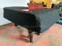 Steinway &#x26; Sons Piano With Cover, Wheels &#x26; Bench, 78&#x22;x58&#x22;x36&#x22;