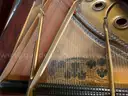 Steinway &#x26; Sons Piano With Cover, Wheels &#x26; Bench, 78&#x22;x58&#x22;x36&#x22;