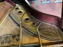 Steinway &#x26; Sons Piano With Cover, Wheels &#x26; Bench, 78&#x22;x58&#x22;x36&#x22;