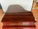 Steinway &#x26; Sons Piano With Cover, Wheels &#x26; Bench, 78&#x22;x58&#x22;x36&#x22;