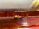 Steinway &#x26; Sons Piano With Cover, Wheels &#x26; Bench, 78&#x22;x58&#x22;x36&#x22;