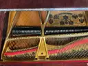 Steinway &#x26; Sons Piano With Cover, Wheels &#x26; Bench, 78&#x22;x58&#x22;x36&#x22;