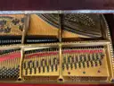 Steinway &#x26; Sons Piano With Cover, Wheels &#x26; Bench, 78&#x22;x58&#x22;x36&#x22;
