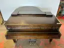 Kimball Piano With Bench, 67&#x22;x56&#x22;x38&#x22;