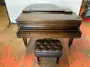 Kimball Piano With Bench, 67&#x22;x56&#x22;x38&#x22;