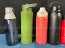 Rubbermaid Action Packer Tote With Lot of Water Bottles