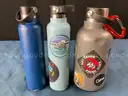 Rubbermaid Action Packer Tote With Lot of Water Bottles