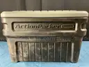 Rubbermaid Action Packer Tote With Lot of Water Bottles