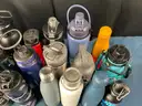 Rubbermaid Action Packer Tote With Lot of Water Bottles