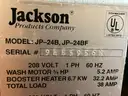 Jackson JP-24B/JP-24BF Commercial Undercounter Dishwasher