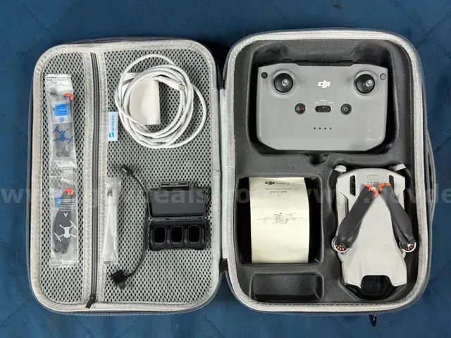 DJI Mini 3 Drone with Case, Battery, Controller and Accessories, Unable To Test