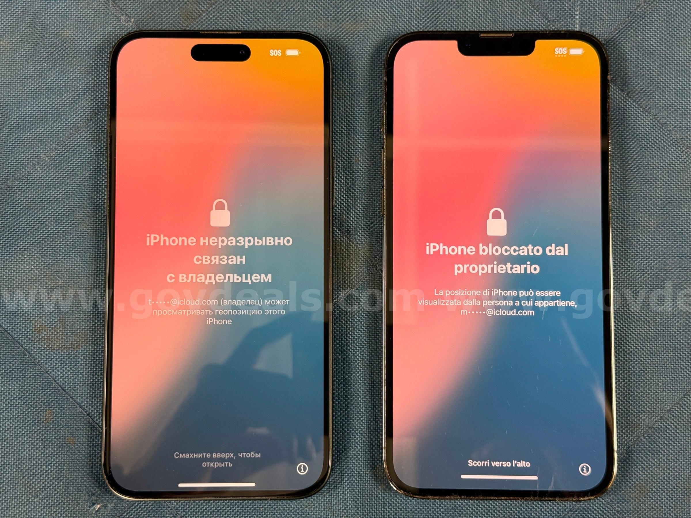 2 - Apple iPhones (User Locked) | GovDeals