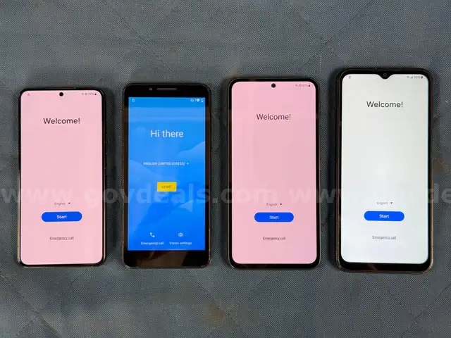 4 - Cellphones (User Locked): 3 - Samsung and 1 - Schok