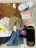 Box of New Clothing With Tags, Sizes &#x26; Brands Vary
