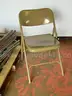 9 - Metal/Plastic Folding Chairs and Wooden Podium