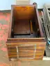 9 - Metal/Plastic Folding Chairs and Wooden Podium