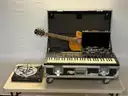 3 - Musical Instruments with Turntable, Case, and Accessories