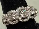 Gold Ring with Diamonds, Size: 6.5, 5.48 Grams