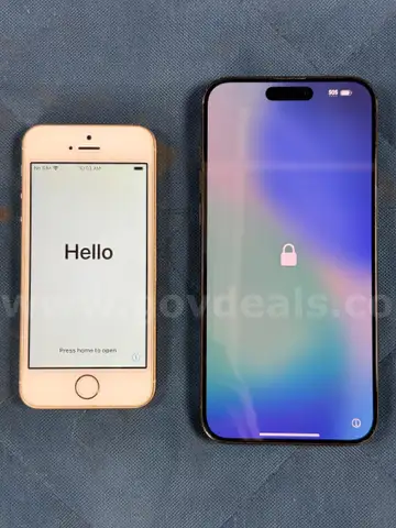 2 - Apple iPhones (User Locked): iPhone 15 Pro Max and iPhone 5S