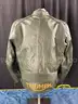 Triumph Braddan Air Race Green Leather Motorcycle Jacket, Size: XL, Model: MLES2337