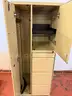 Unknown Brand Metal Wardrobe Storage Cabinet (L) 23.5&#x22; x (W) 24&#x22; x (H) 63&#x22;