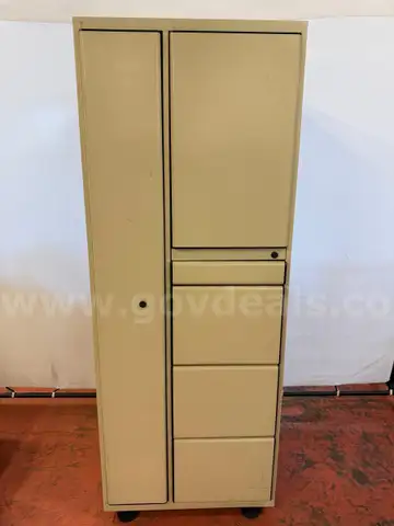 Unknown Brand Metal Wardrobe Storage Cabinet (L) 23.5&#x22; x (W) 24&#x22; x (H) 63&#x22;