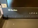 Wilson Case Sound System Box with Misc. Audio Equipment, Raritan Screen/Keyboard, Cords and Accessories (Unable To Test)