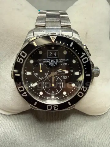 Tag Heuer Aquaracer Chronograph Watch (Scratched Dial and Band)