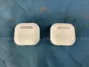 2 - Apple AirPods Gen 4 with Wireless Charging Cases, Model: A3058 (Both Power On)