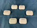 6 - EMPTY Apple Airpod Charging Cases, Models: A2190 (Untested)
