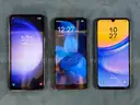 3 - Cellphones (Unlocked): 1 - Samsung, 1 - Mito, and 1 - Vortex (All Power On)