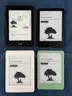 4 - Amazon Kindle eReaders (Unlocked, All Power On)