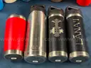 12 - Water Bottles, Tumblers, and Thermos: 4 - Stanley, 4 - Yeti, and 4 - Hydro Flask