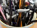 Lot of Canes, Crutches, Walkers and Wheelchair