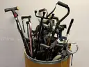 Lot of Canes, Crutches, Walkers and Wheelchair