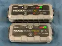 2 - Noco Portable Jump Starters without Cables (Both Power On)