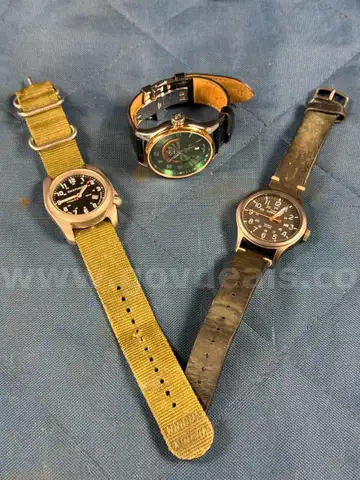 3 - Fashion Watches Labeled as Gevril, Bertucci, &#x26; Timex