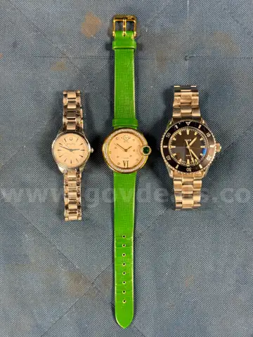 3 - Fashion Watches Labeled as Bulova, Gevril, &#x26; Vaer
