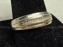 Gold Ring with Diamonds, Size: 10.5, 4.34 Grams