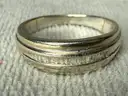 Gold Ring with Diamonds, Size: 10.5, 4.34 Grams