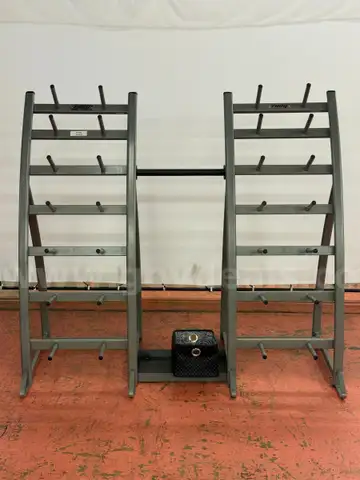 Troy Barbell &#x26; Fitness Barbell &#x26; Weight Plate Storage Rack with Storage Container