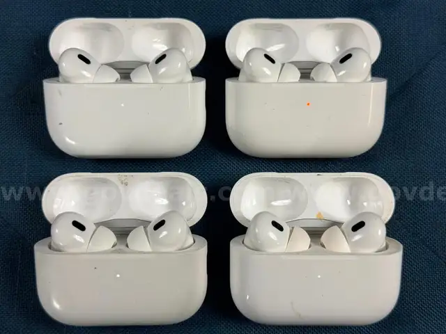 4 - Apple AirPods Pro Gen 2 with MagSafe Charging Cases (USB-C) Model: A2968 (All Power On)