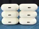 6 - EMPTY Apple AirPod Charging Cases, Models: A2566 (Untested)