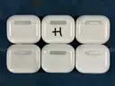 6 - EMPTY Apple AirPod Charging Cases, Models: A2566 (Untested)