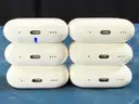 6 - EMPTY Apple Airpod Charging Cases, Models: A2968 (Untested)