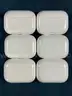 6 - EMPTY Apple Airpod Charging Cases, Models: A2968 (Untested)