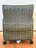 Carolina Business Furniture Lounge Chair with Wheels and Shelf, (L) 27&#x22; x (W) 27&#x22; x (H) 32.5&#x22;