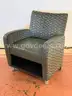 Carolina Business Furniture Lounge Chair with Wheels and Shelf, (L) 27&#x22; x (W) 27&#x22; x (H) 32.5&#x22;