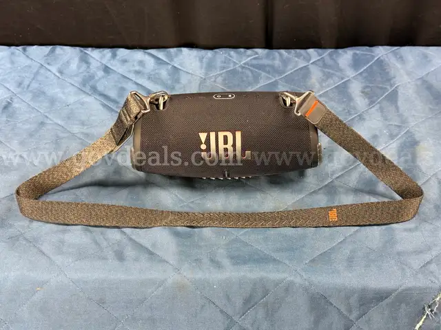JBL Bluetooth Wireless Portable Speaker with Strap, Model: Xtreme3 (Powers On)